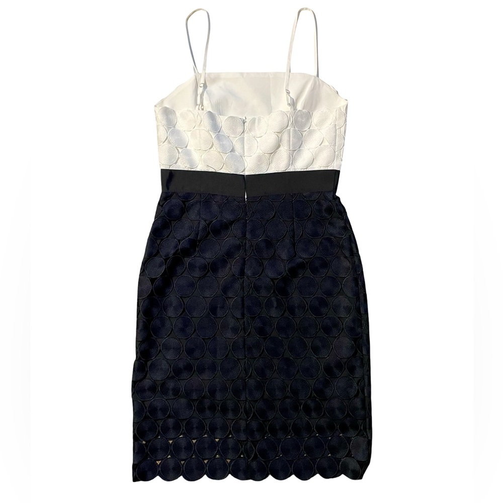 Milly Navy White Oversized Textured Circle Dress Size 10 NWT - Picture 7 of 7